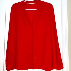 VIOLET & CLAIRE LONG SLEEVE V-NECK TOP